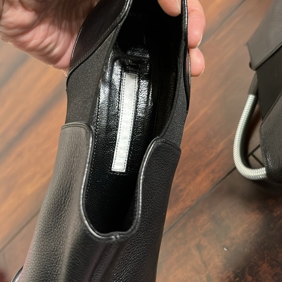 Narciso Rodriguez Leather Booties Shoes Pointed Toe sz 40 Quiet Luxury Old MOney - Picture 9 of 13